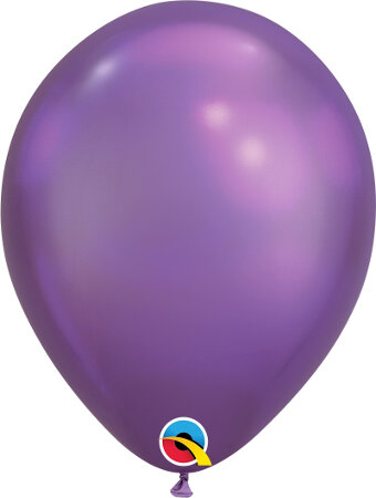 7" Qualatex Chrome Purple - Click Image to Close