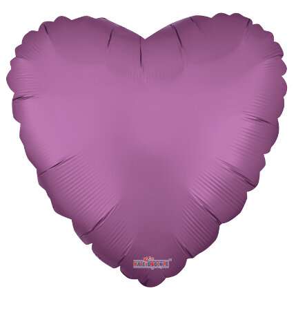 Matte Lilac Heart - Click Image to Close