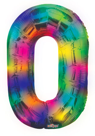 Number 0 Multicolor Shape PKGD - Click Image to Close