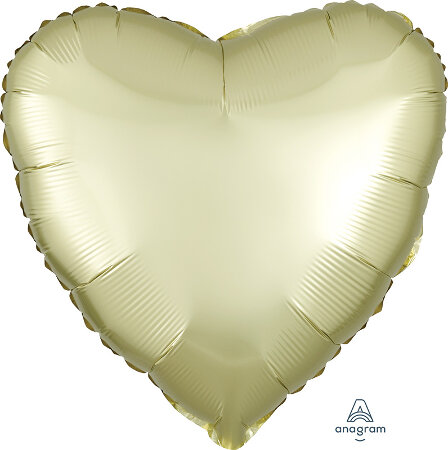 Satin Luxe Yellow Heart - Click Image to Close