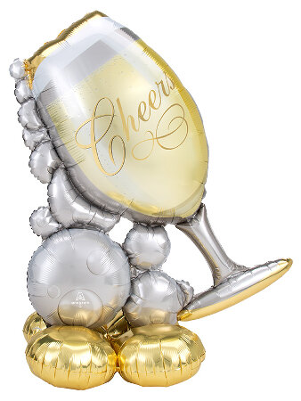 Bubbly Wine Glass AirLoonz - Click Image to Close