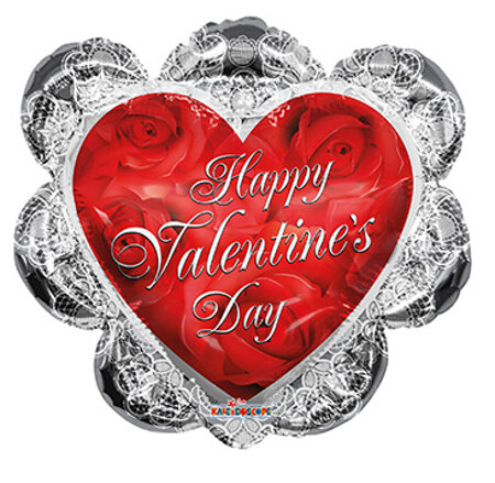 HVD Ruffled Heart 14" - Click Image to Close