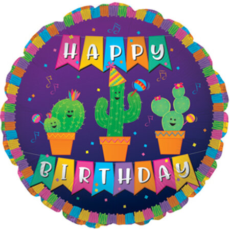 Birthday Cactus Banner - Click Image to Close