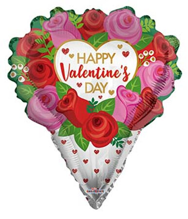 Valentine Rose Bouquet - Click Image to Close