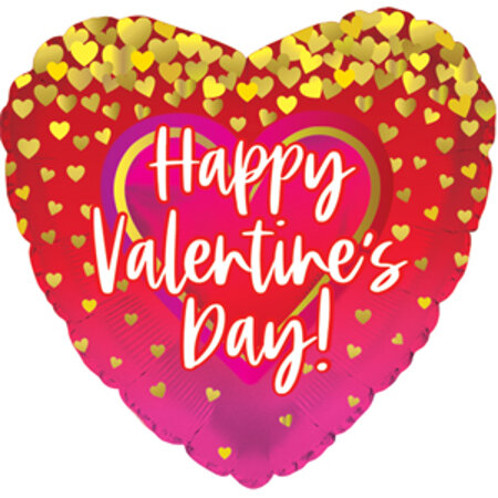 Happy Valentine's Day Gold Confetti - Click Image to Close