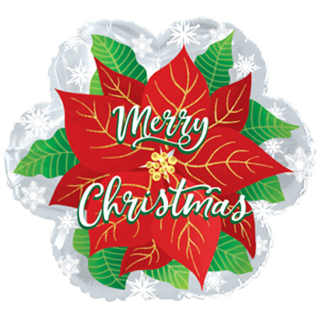 Merry Christmas Poinsettia - Click Image to Close