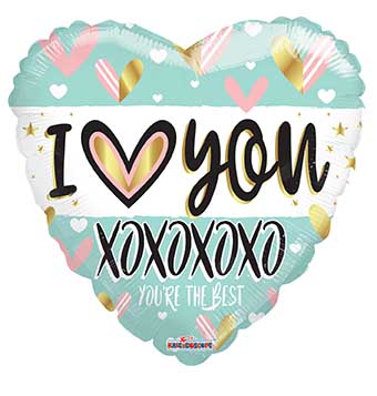 I Love You Turquoise Heart - Click Image to Close