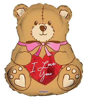 I Love You Bear w/ Bow - Click Image to Close