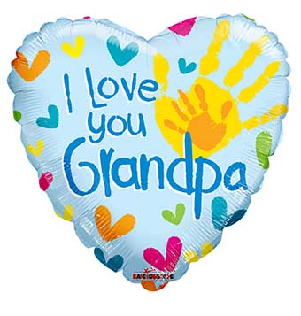 I Love You Grandpa Handprint - Click Image to Close