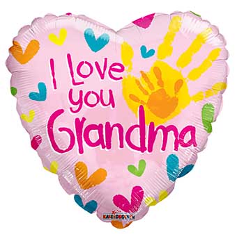 I Love You Grandma Handprint - Click Image to Close