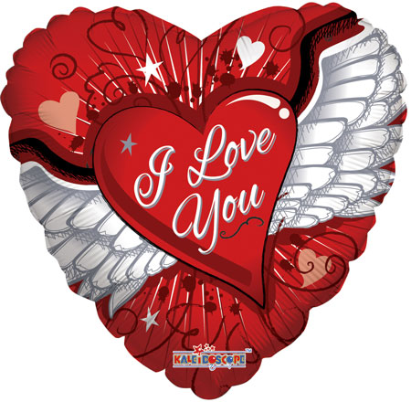 I Love You Heart w/ Wings - Click Image to Close